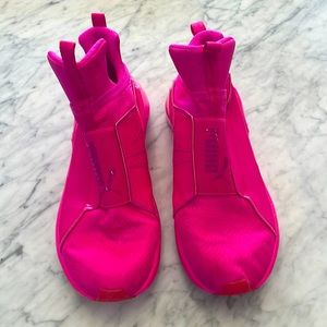 Hot Pink Fenty Pumas